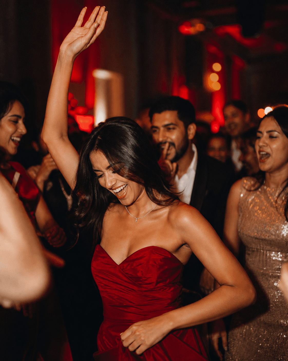 Guests celebrating at an event
