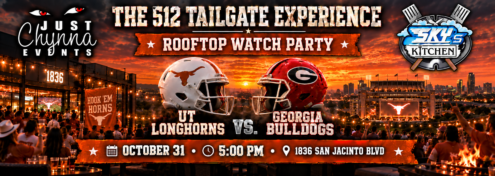 The 512 Tailgate Experience banner